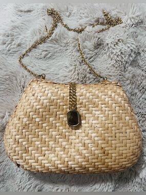 Vintage 1950’s Delill wicker purse very hard to find